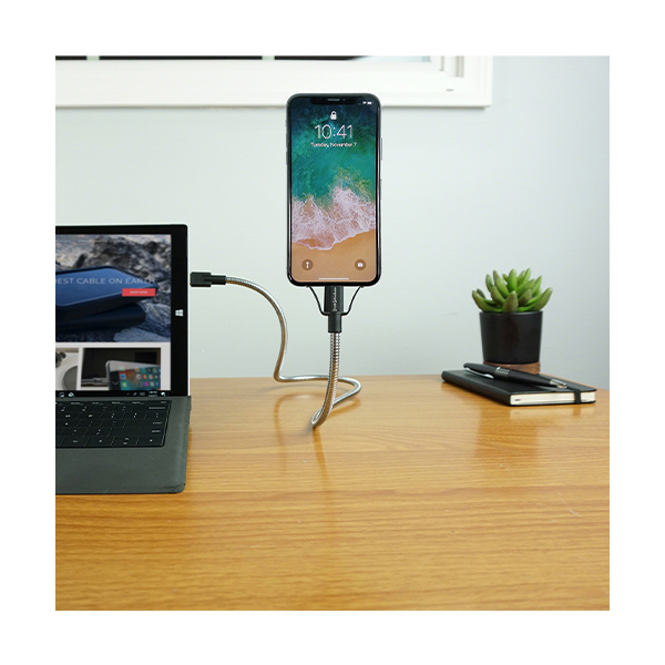 کابل فیوز چیکن Bobin Flex USB to Lightning طول 60 سانتی‌متر Fuse Chicken Bobin Flex USB to Lightning Cable Silver - 60cm